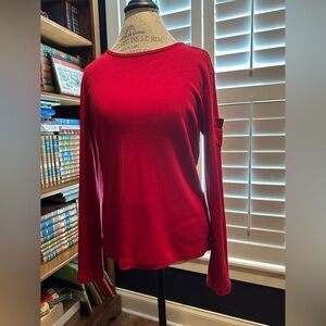Ralph Lauren Vibrant Red Long Sleeve Top